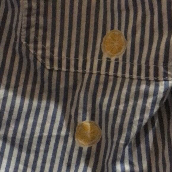 St. John’s Bay old money Striped Button Up with lemons Size XL - Picture 4 of 4